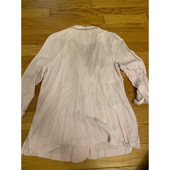 American Eagle Women's pink Linen-Blend Blazer With Button Closure size medium - Picture 8 of 8